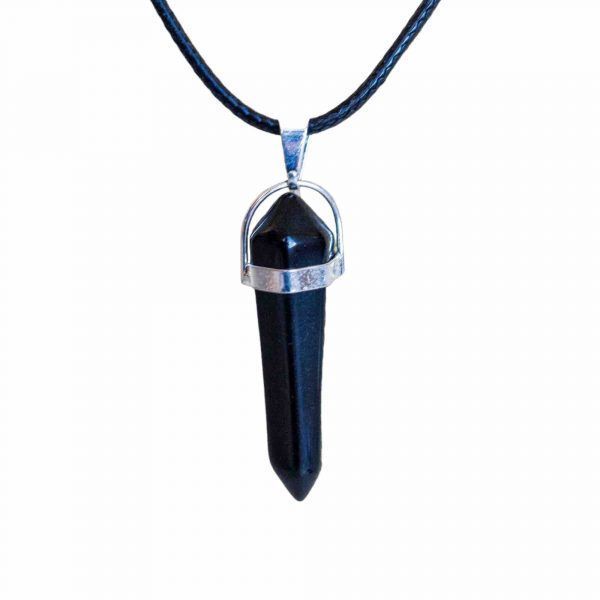 Colgante de obsidiana natural