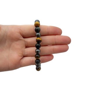 Pulsera hematite,obsidiana y ojo de tigre