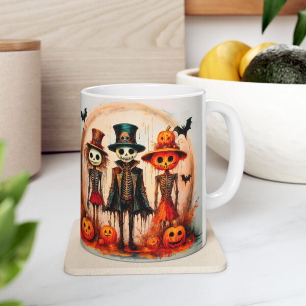 taza halloween familia espeluznante