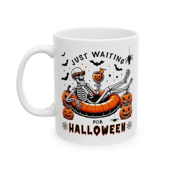 Taza Esqueleto Esperando Halloween