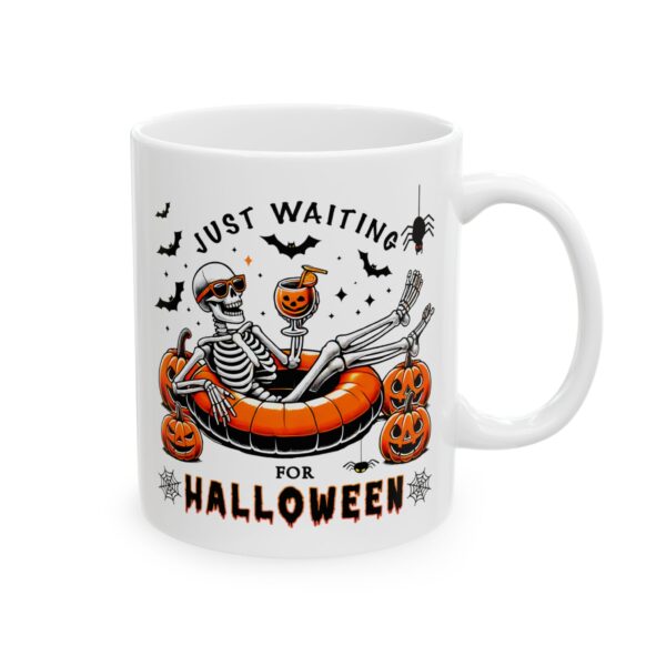 Taza Esqueleto Esperando Halloween